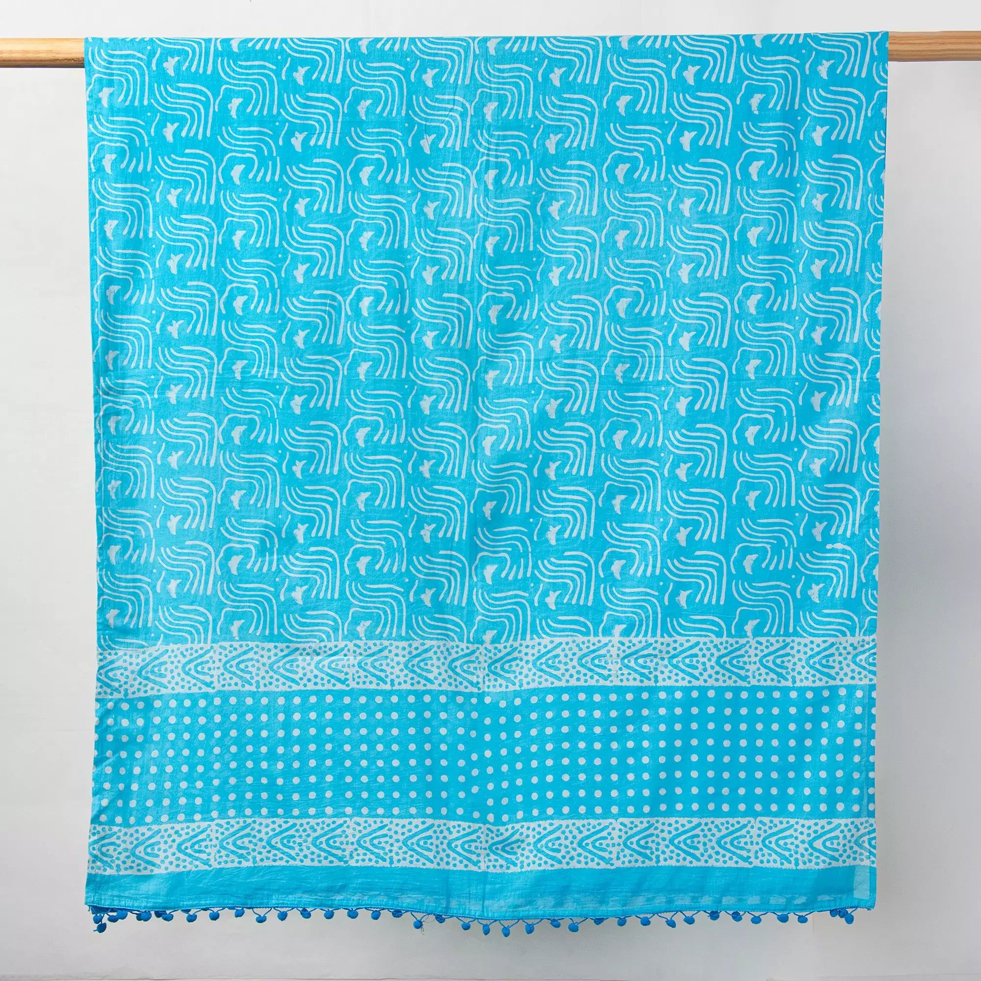 Hand Block Printed Cotton Dupatta for Woman Daily Use
